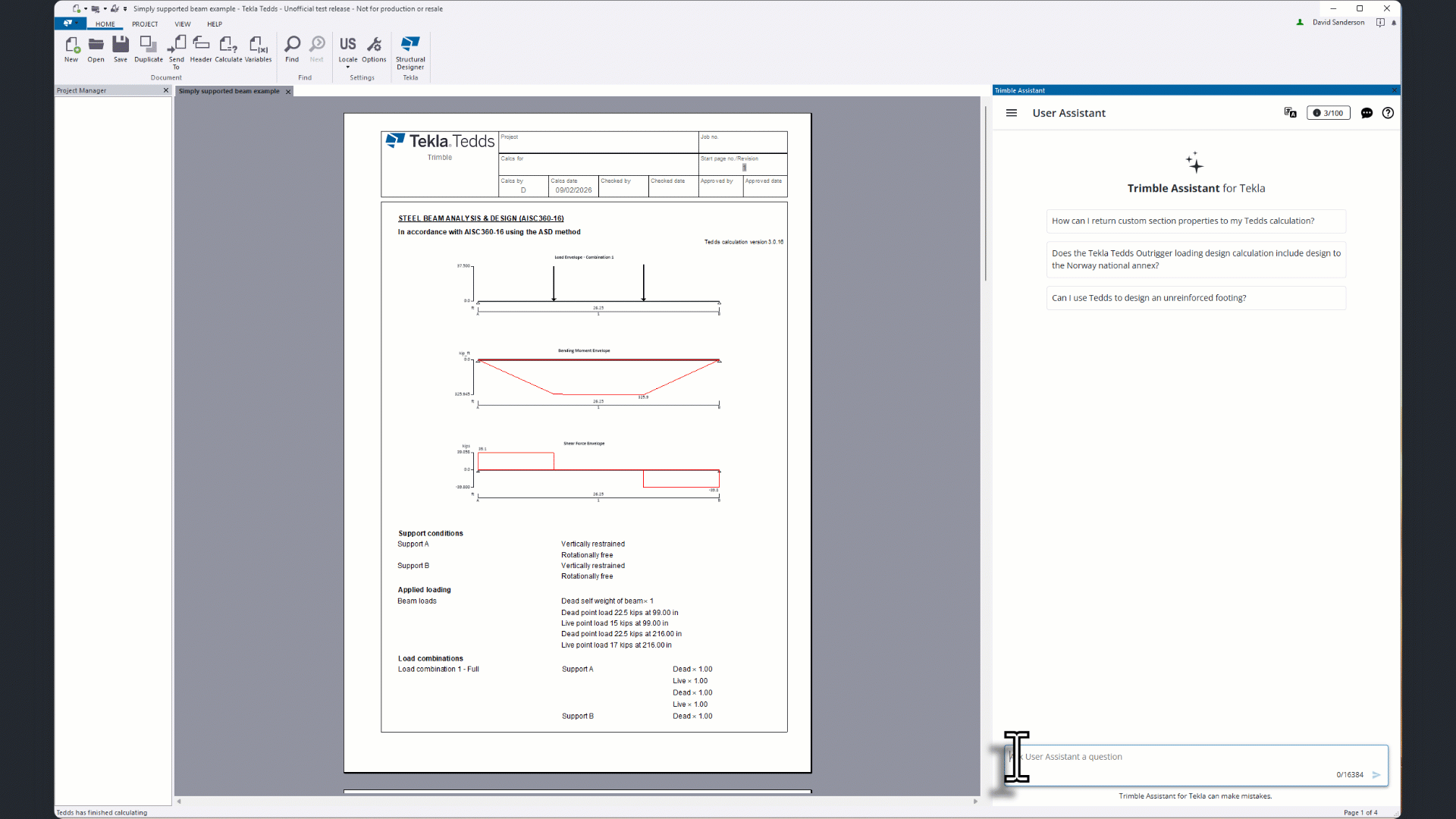 Tekla Tedds 2026 - AI Assistant