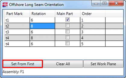 Set from first option