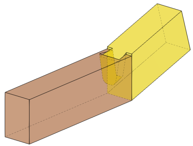 Dovetail Tenon and Mortise (j151) Tekla User Assistance