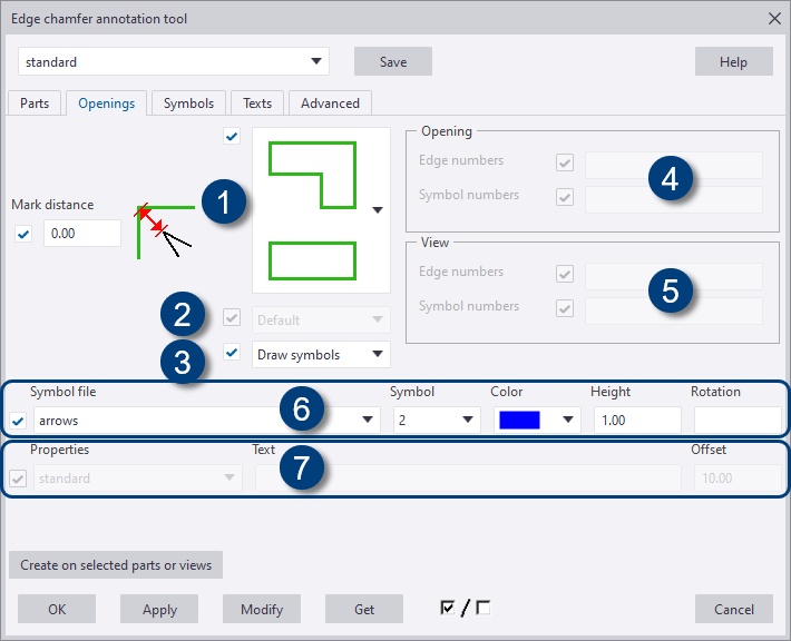 Edge chamfer annotation tool Tekla User Assistance