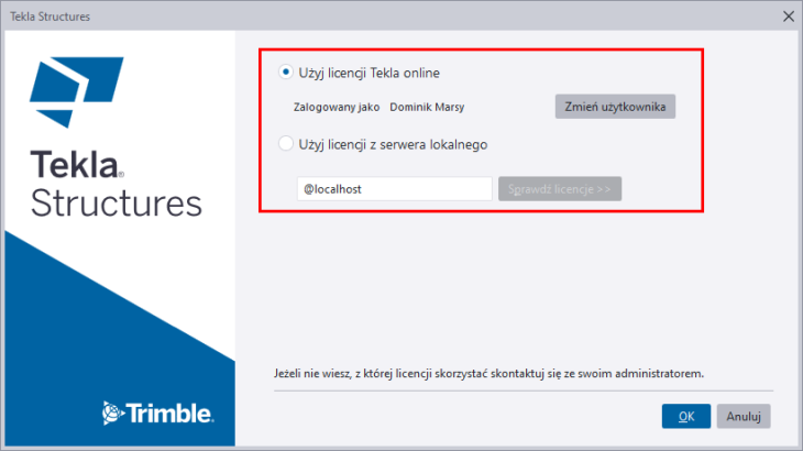 Instalacja Tekla Structures 2023
