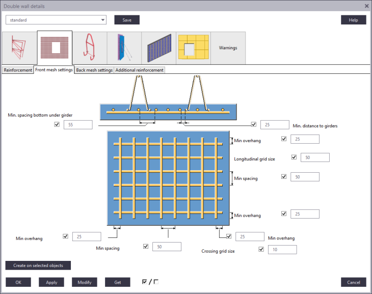 Double wall details Tekla User Assistance