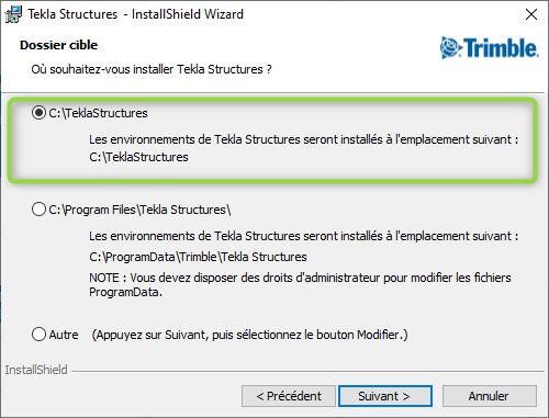 installation tekla - dossier installation