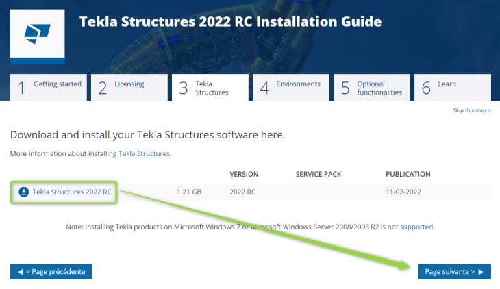 download.tekla.com - telechargement logiciel