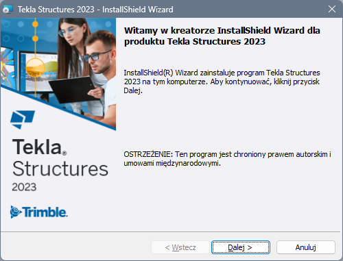 Instalacja Tekla Structures 2023