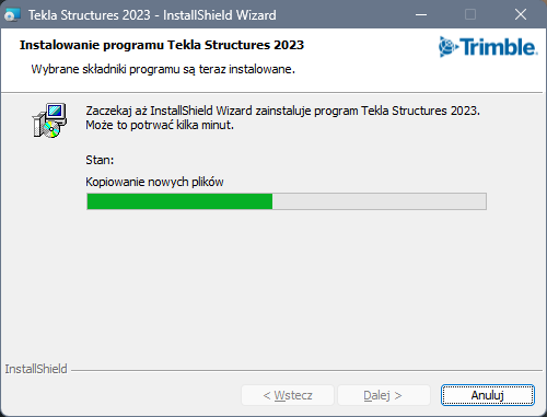 Instalacja Tekla Structures 2023