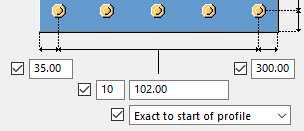 exact to start of profile