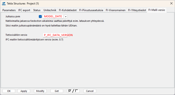 Finland environment udas in FI-Malli versio tab