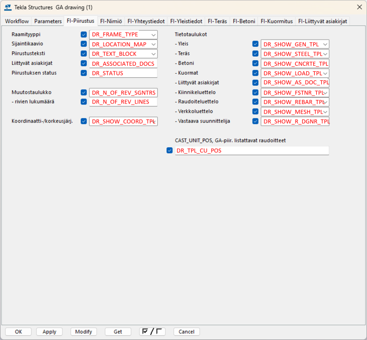 Finland environment udas in FI-Piirustus tab