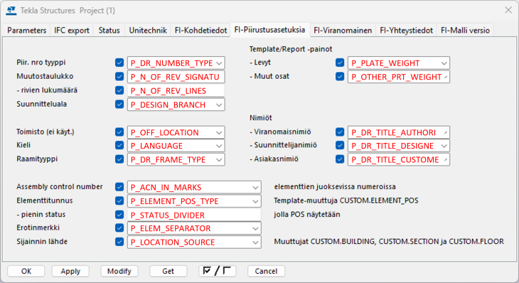 Finland environment udas in FI-Piirustusasetuksia tab