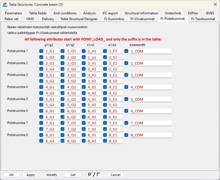 Finland environment udas in FI-Pistekuormat tab