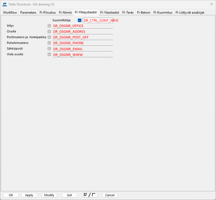 Finland environment udas in FI-Yhteystiedot tab