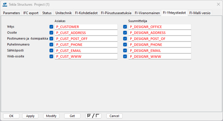Finland environment udas in FI-Yhteystiedot tab