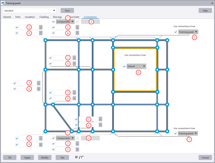Framing Tools 6.1 Connections Tab