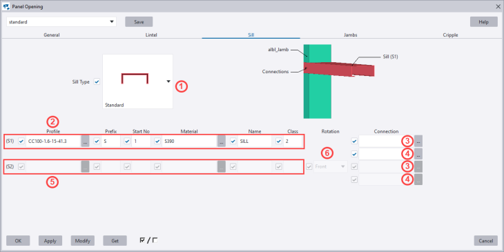 Framing Tools 6.1 Sill Tab