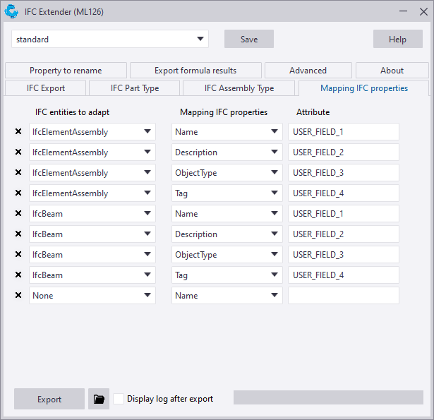 IFC Extender (ML126)_Tabblad IFC eigenschap (EN)