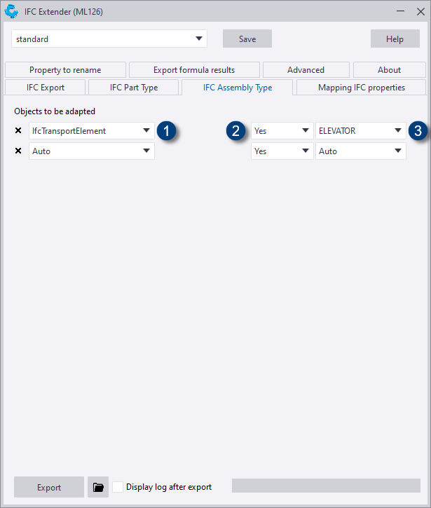 IFC Extender (ML126) | Tekla User Assistance