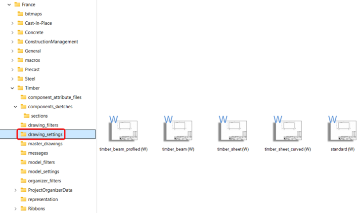 Loc 2025 - Bois - Propriétés des croquis de débits