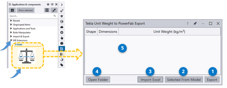 PowerFab Unit Weight Export From Tekla Structures | Trimble User Assistance