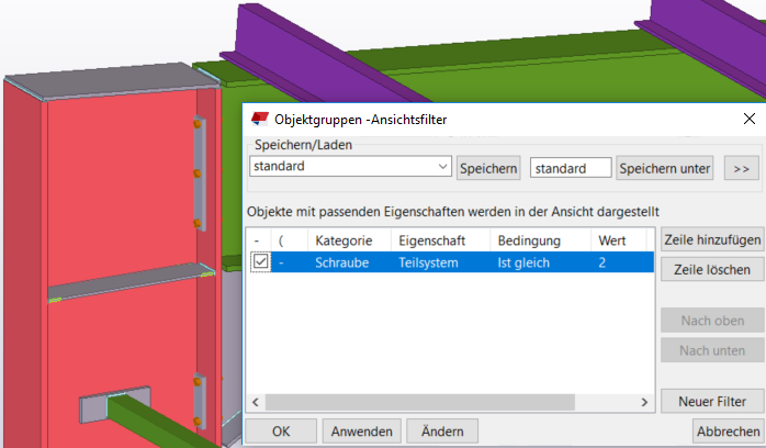 Schrauben-Teilsystem