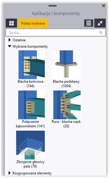 Show connections used for selected members