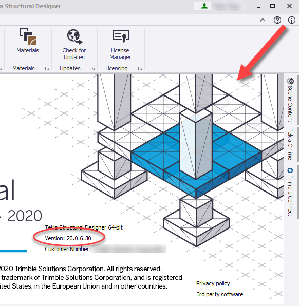 How do I know what version of Tekla Structural Designer I am running ...