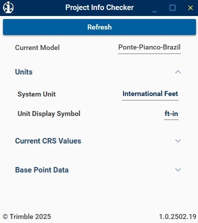 Project Info Checker UI