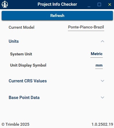 Project Info Checker UI