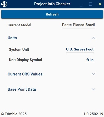 Project Info Checker UI