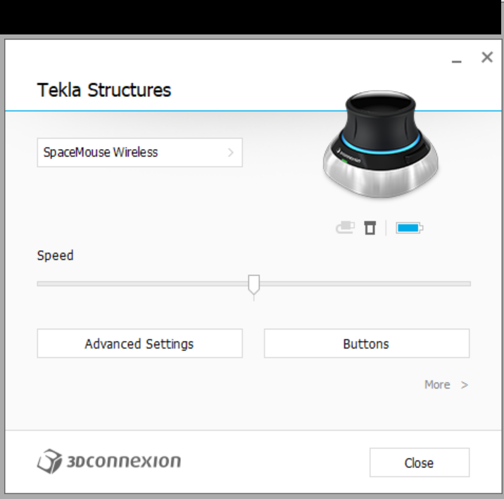 3D Connextion Device Menu