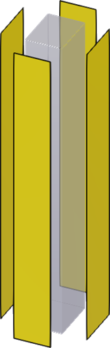 Schalflächen Stütze