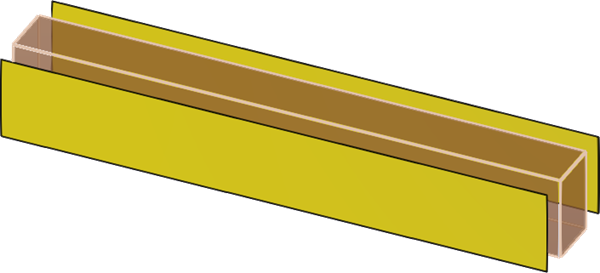 Schalflächen Streifenfundament