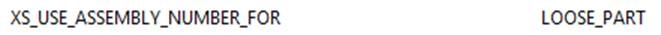 Advanced option - XS_USE_ASSEMBLY_NUMBER_FOR