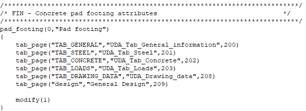 PadFootingObjectsinp