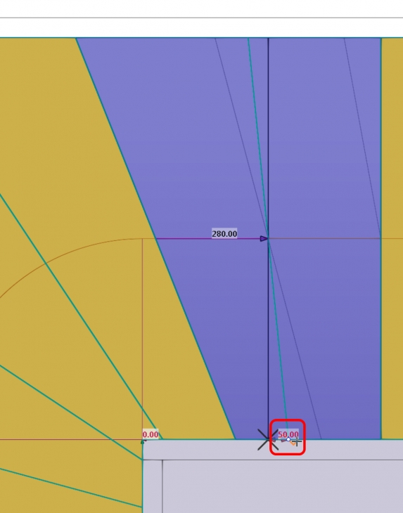 Step rotation by dragging the corner handle