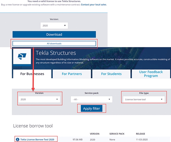 license-borrow-tool-configuration-tekla-user-assistance