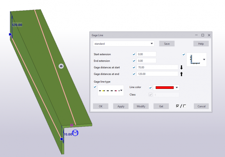 Gage Line Tekla User Assistance