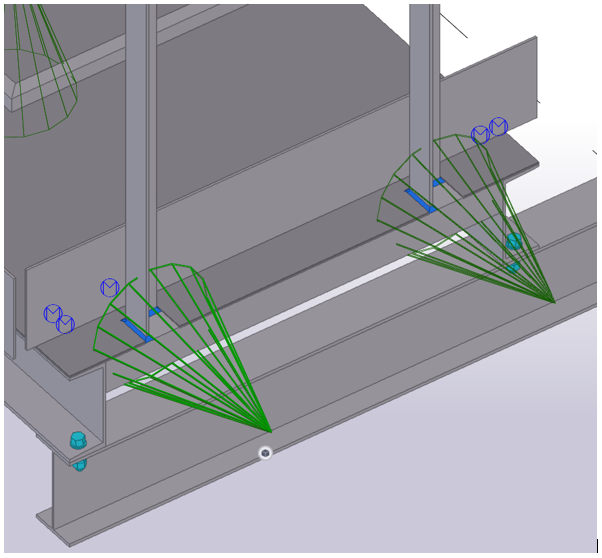 Лестницы по серии с помощью стандартных компонентов | Tekla User Assistance
