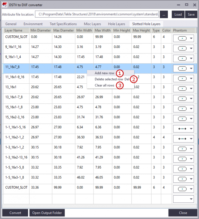 DSTV to DXF Converter Tekla User Assistance