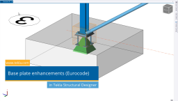 Baseplate enhancements in Tekla Structural Designer