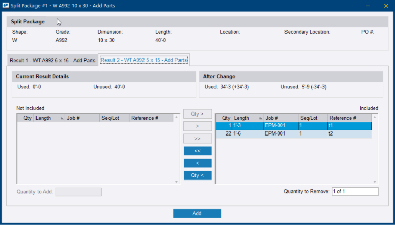 Split shapes | Trimble User Assistance