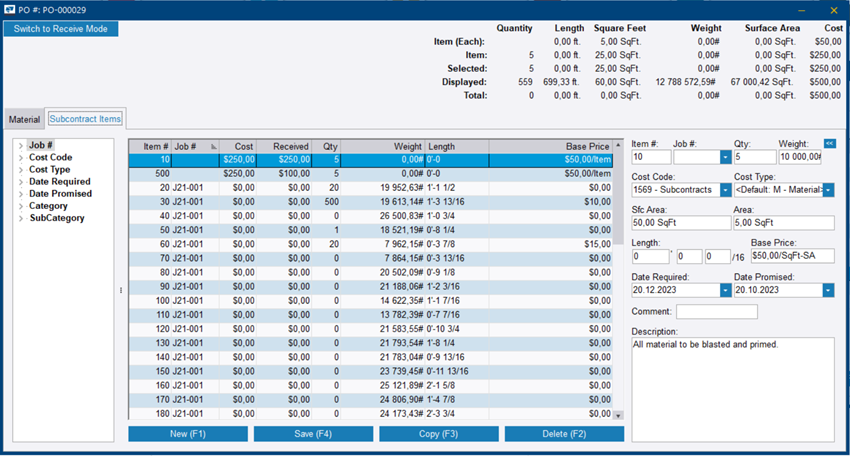 Open a purchase order | Tekla User Assistance