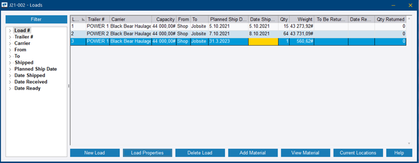 Ship a load | Trimble User Assistance
