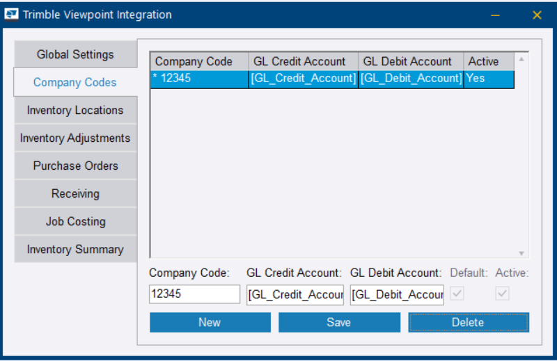 Configurar la integración Trimble Viewpoint | Trimble User Assistance