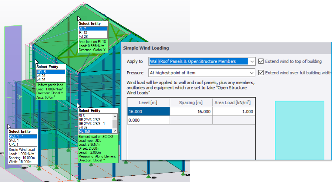 Simple wind load enhancements Tekla User Assistance