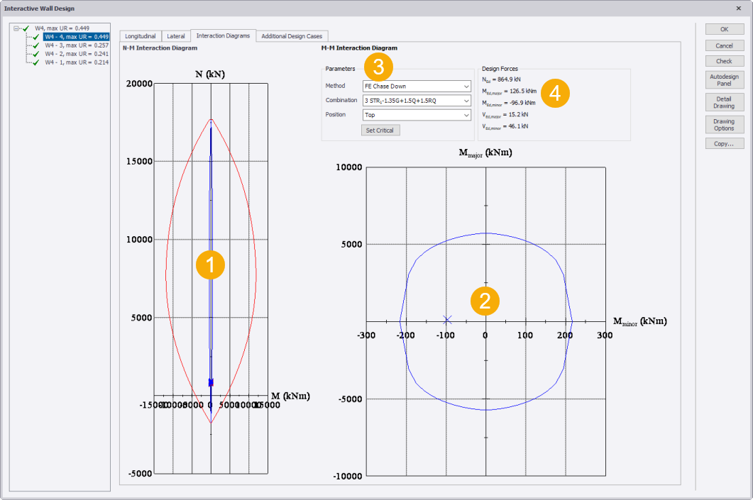 Interactive Wall Design dialog box | Tekla User Assistance