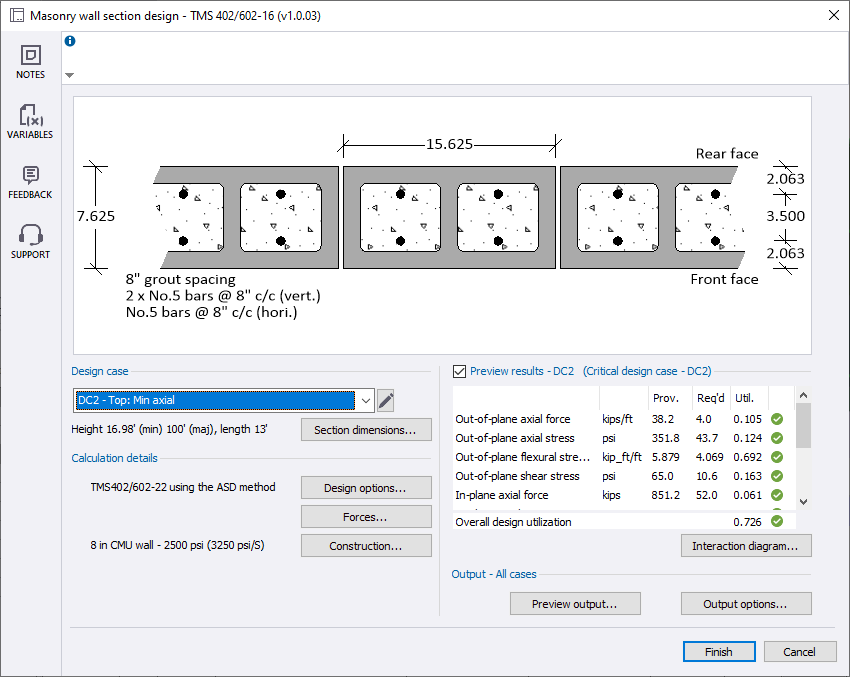 Masonry wall design workflow | Tekla User Assistance