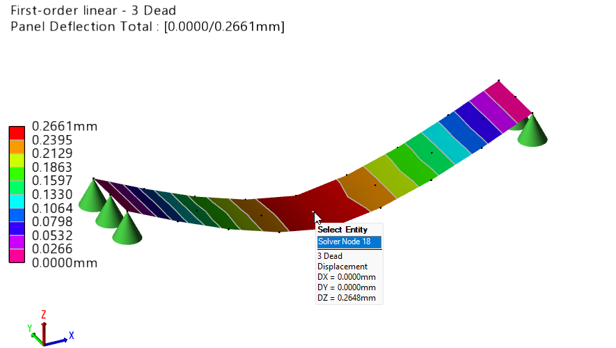 1st order linear - Simply supported beam (shell elements) | Trimble ...