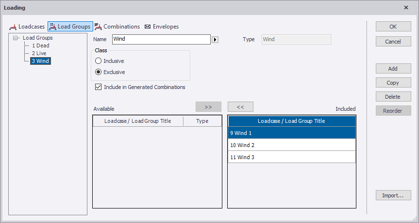 Create load groups | Trimble User Assistance
