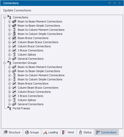 Connections window | Trimble User Assistance